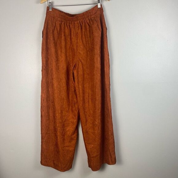 House Of Harlow 1960 Burnt Orange Wide leg Trouser Pant - Picture 2 of 9
